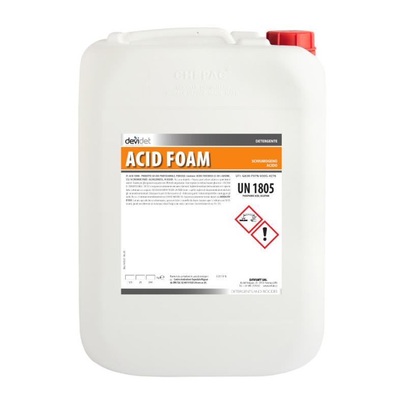 agroalimentare food and beverage pulizia impianti e superfici detergente schiumogeno acido Acid Foam Devidet